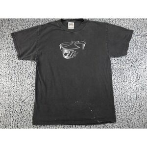 Tultex Skateboard T-Shirt Mens Large Black Y2K Vintage DK Graphic Skate